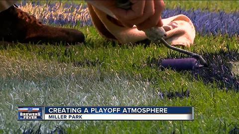 Miller Park gets ready for the postseason