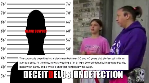 A black suspect tries to kidnap and abduct an 11-year-old white female from outside her home