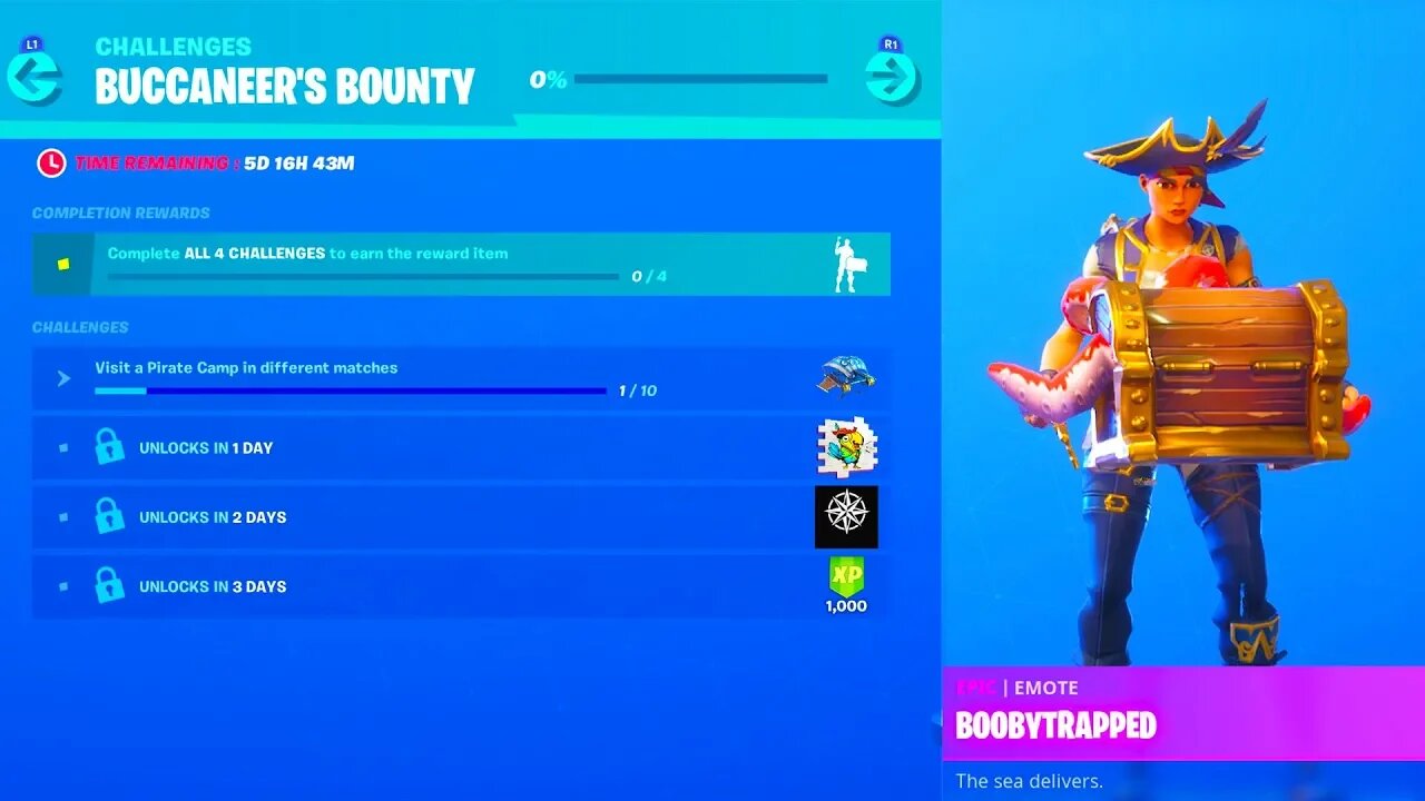 How To Complete ALL The New "BUCCANEER'S BOUNTY" Challenges In Fortnite!