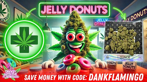 Munching on Jelly Donuts from LIT FARMS! Dankin With The Flamingos Review!!!