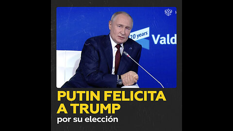 Putin felicita a Trump por su victoria en las elecciones de EE.UU.