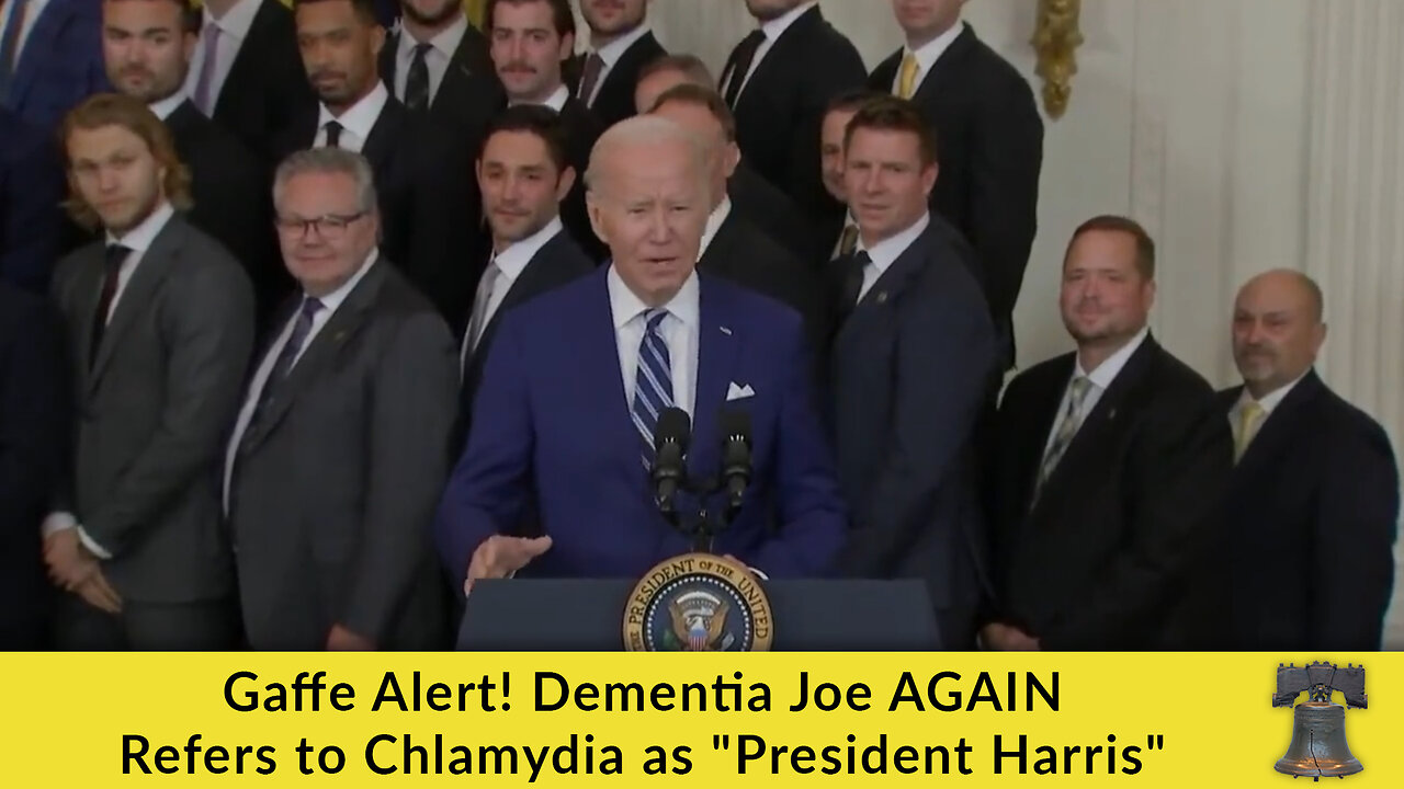 Gaffe Alert! Dementia Joe AGAIN Refers to Chlamydia as "President Harris"