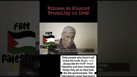 How #Witnesses Know The #Truth? #Palestine #Palestinians #catastrophes