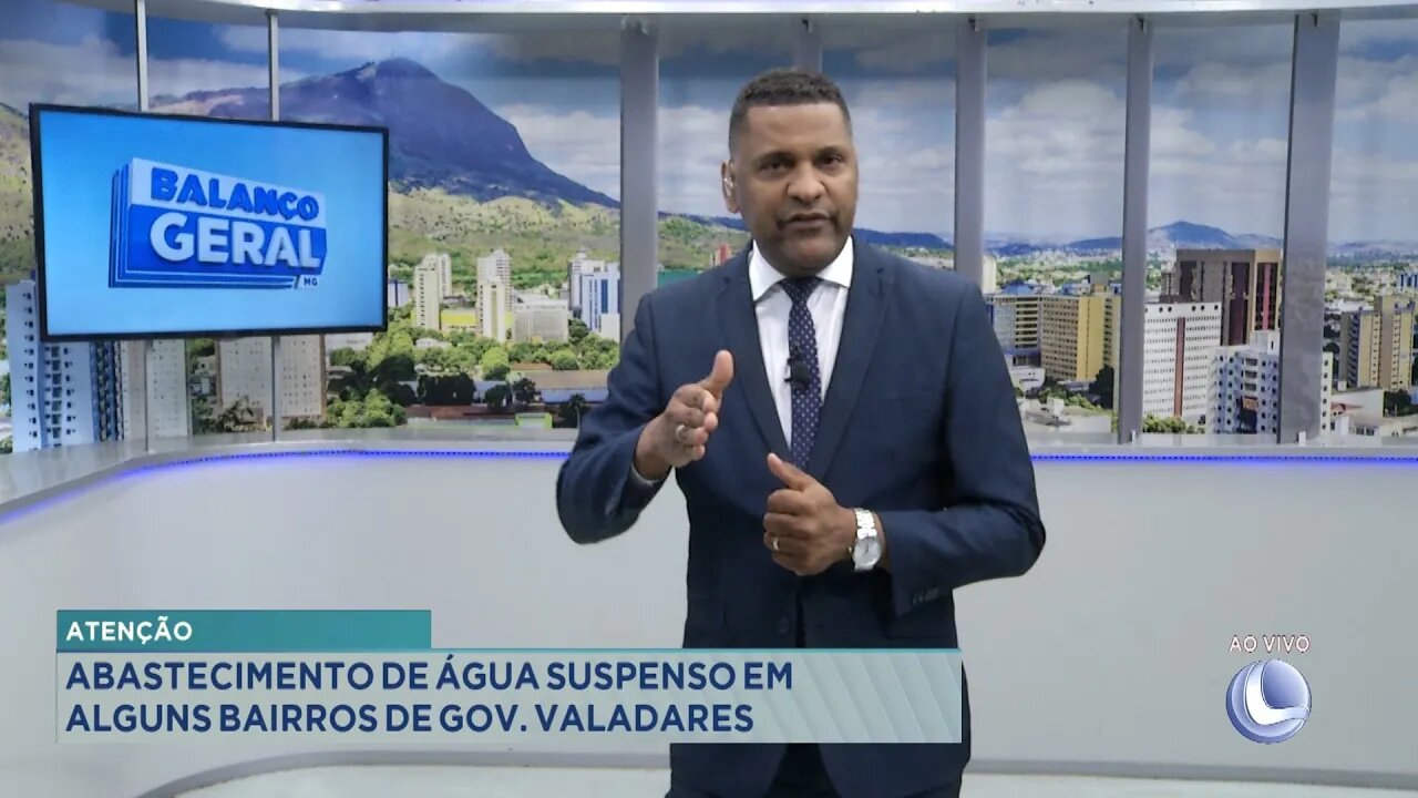 Atenção: abastecimento de água suspenso em alguns bairros de Gov. Valadares.