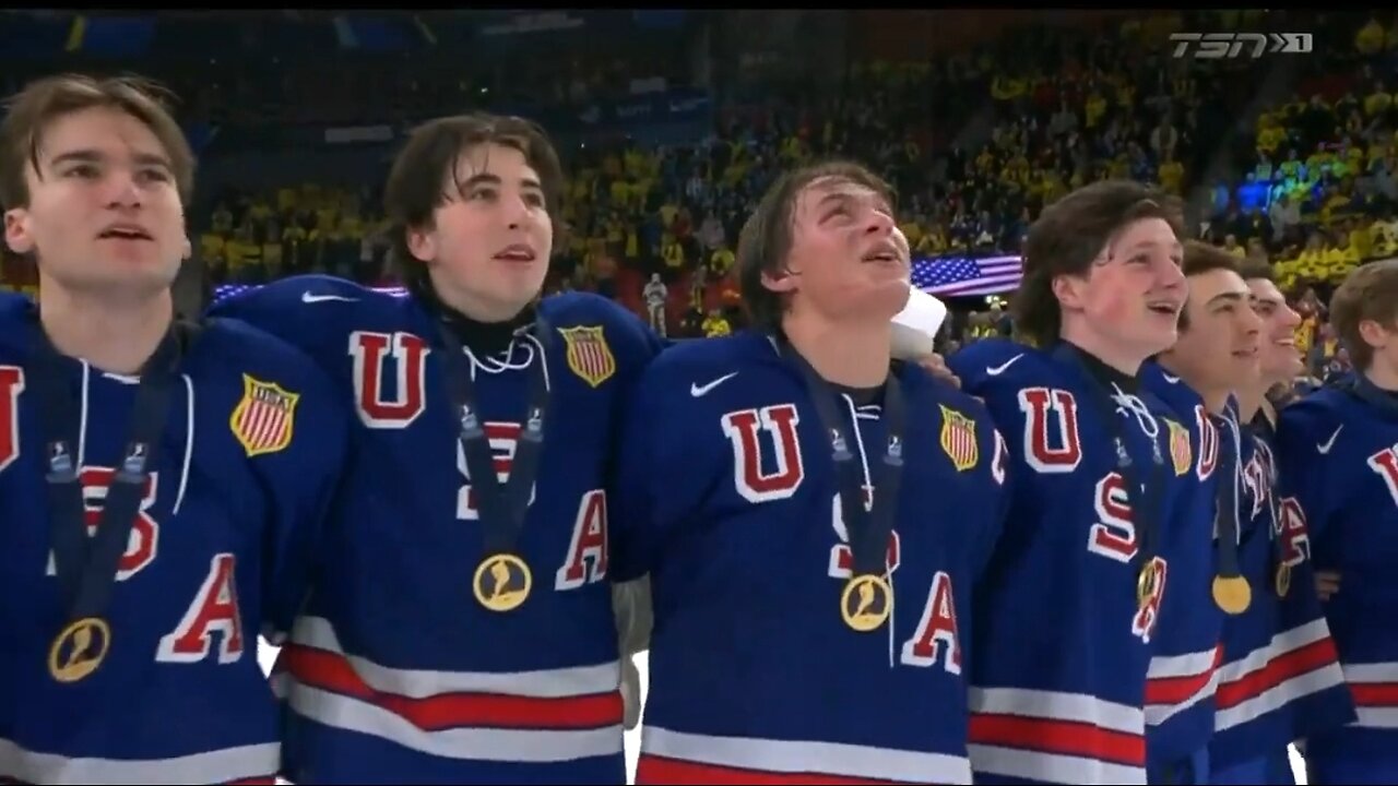 USA National Junior Hockey Team Shows Their American Pride