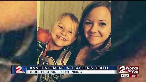 Judge postpones sentencing for suspect responsible for teacher's death