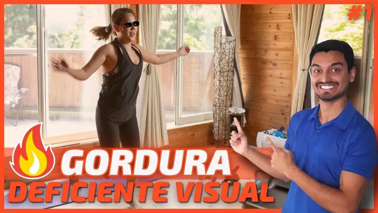 TREINO para DEFICIENTE VISUAL😎 Treino em CASA para CEGO🏠Queime GORDURA e Ganhe Condicionamento🔥 #1