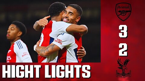 HIGHLIGHTS | Arsenal vs Crystal Palace (3-2) | Gabriel Jesus Hat-Trick Secures Semi-Final Spot!