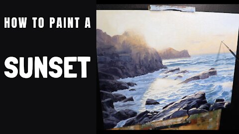 How to Paint a SUNSET