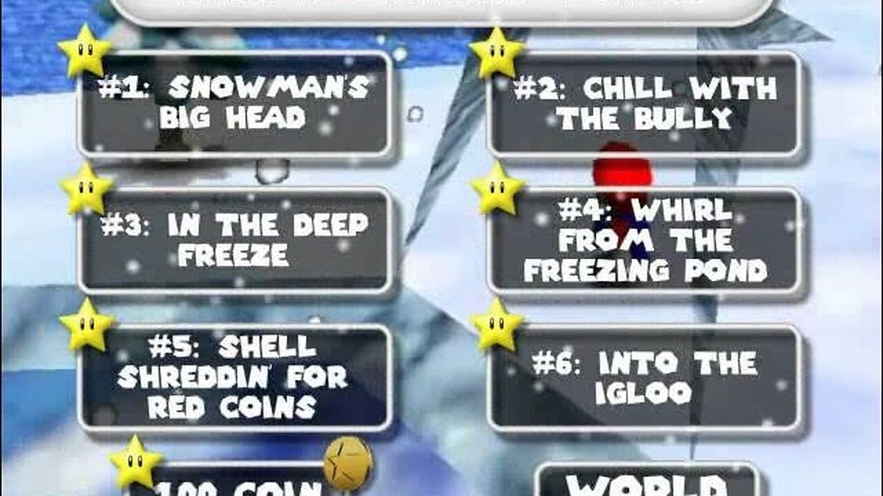 #10: Snowman's Land Menu - Super Mario 64 Walkthrough