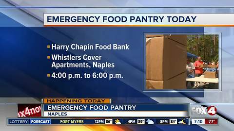 Harry Chapin to hold emergency food pantry