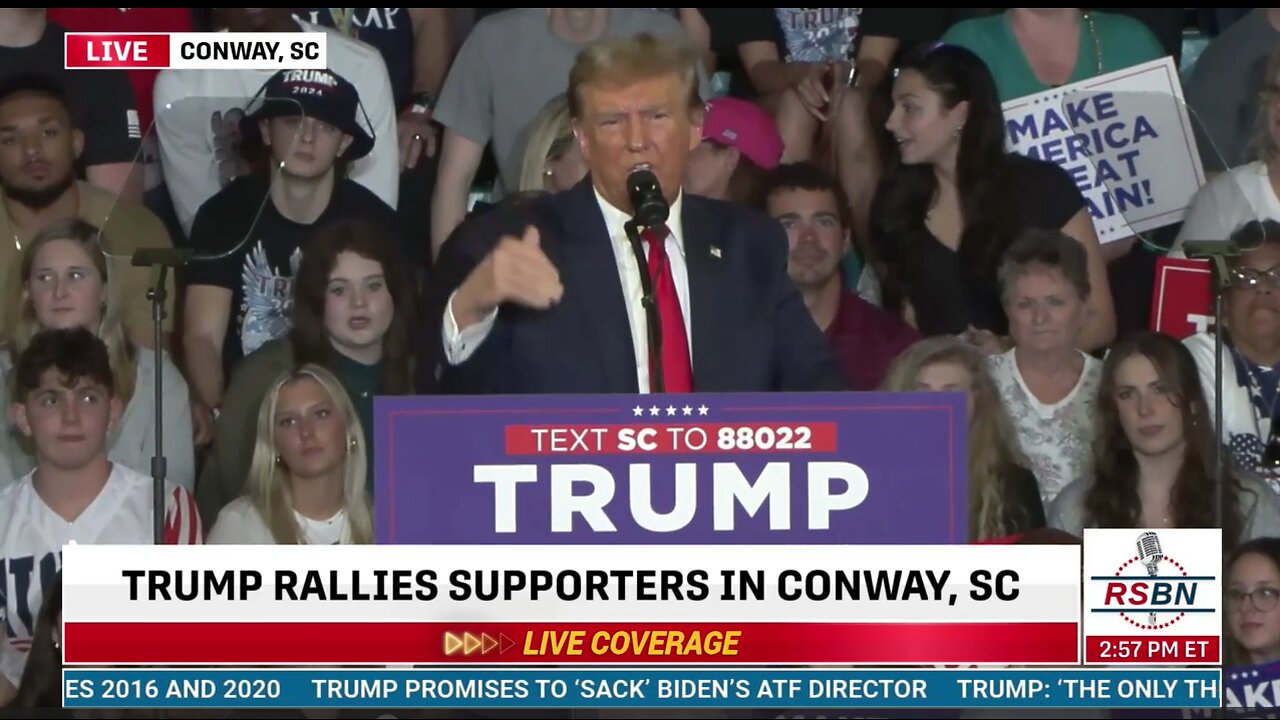 Review President Trump's Speech at Trump Rally in Conway, S.C. (The Livestream will be ending soon, please click the link in the description to watch the rally)