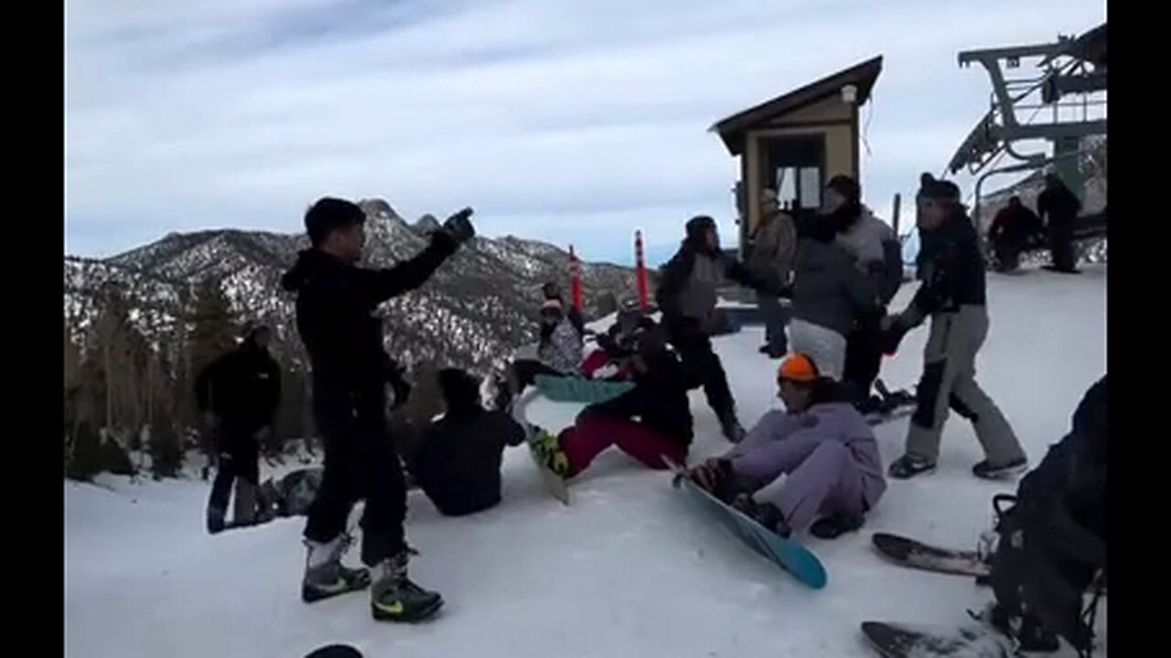 The First Time I Have Ever Seen Black People Skiing - Ends Predictably