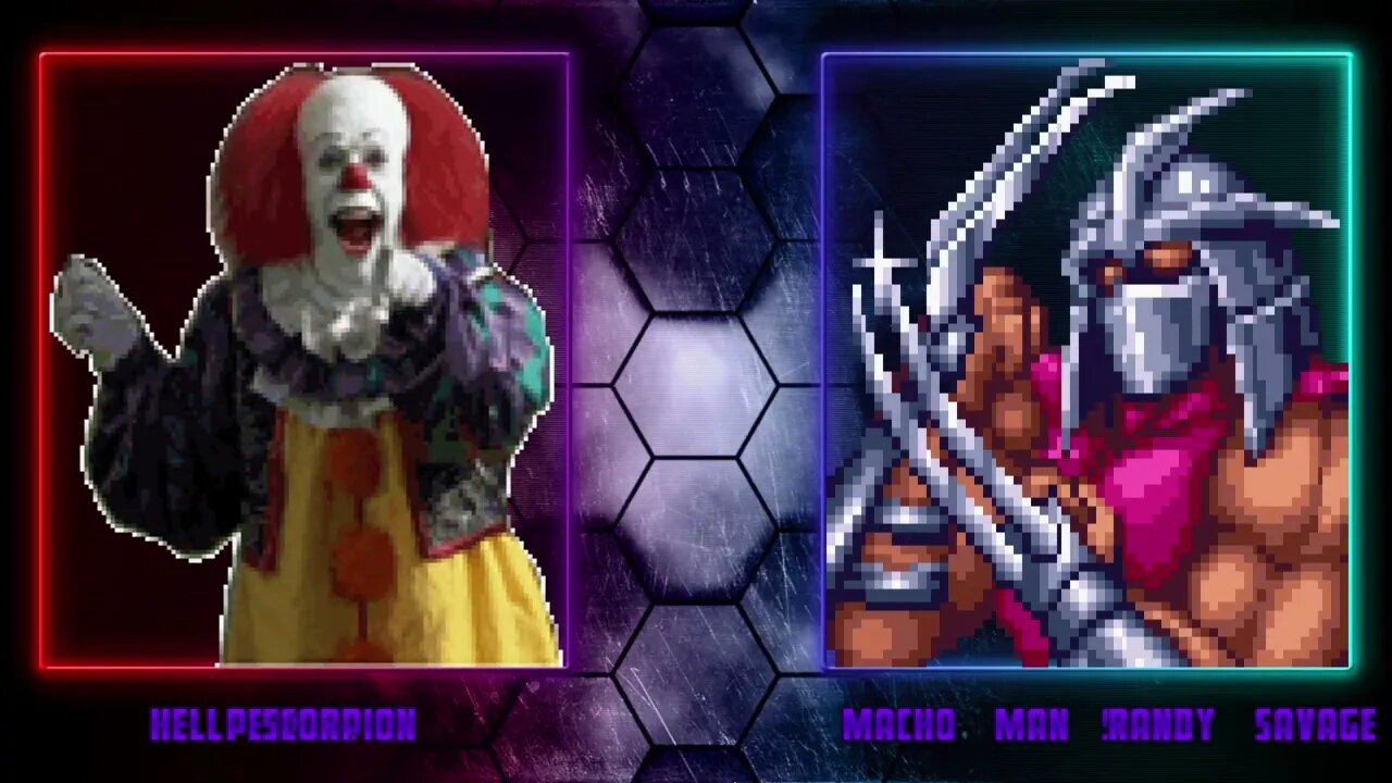 Mugen: Pennywise/Hell Scorpion vs Shredder/Macho Man Randy Savage