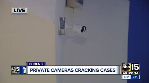 Private cameras being used to solve police cases