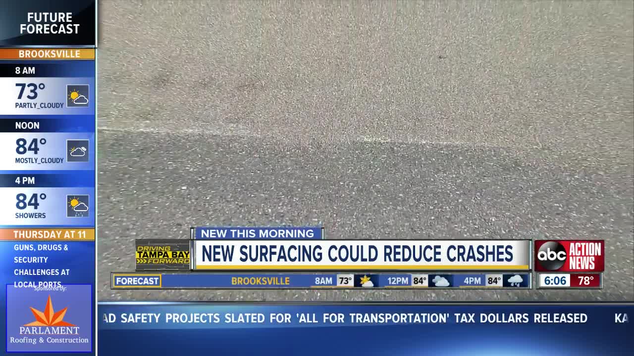 FDOT using high-friction pavement to reduce crashes