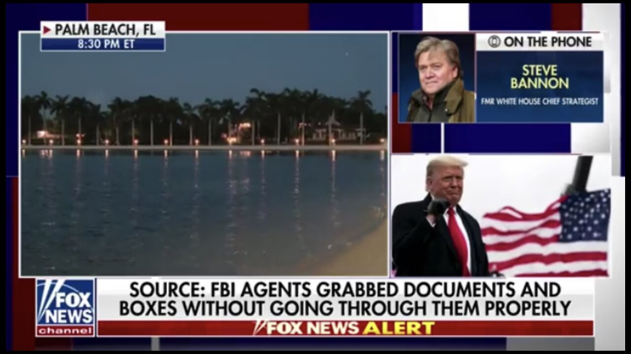 Steve Bannon Weighs In On FBI Raiding Mar-A-Lago