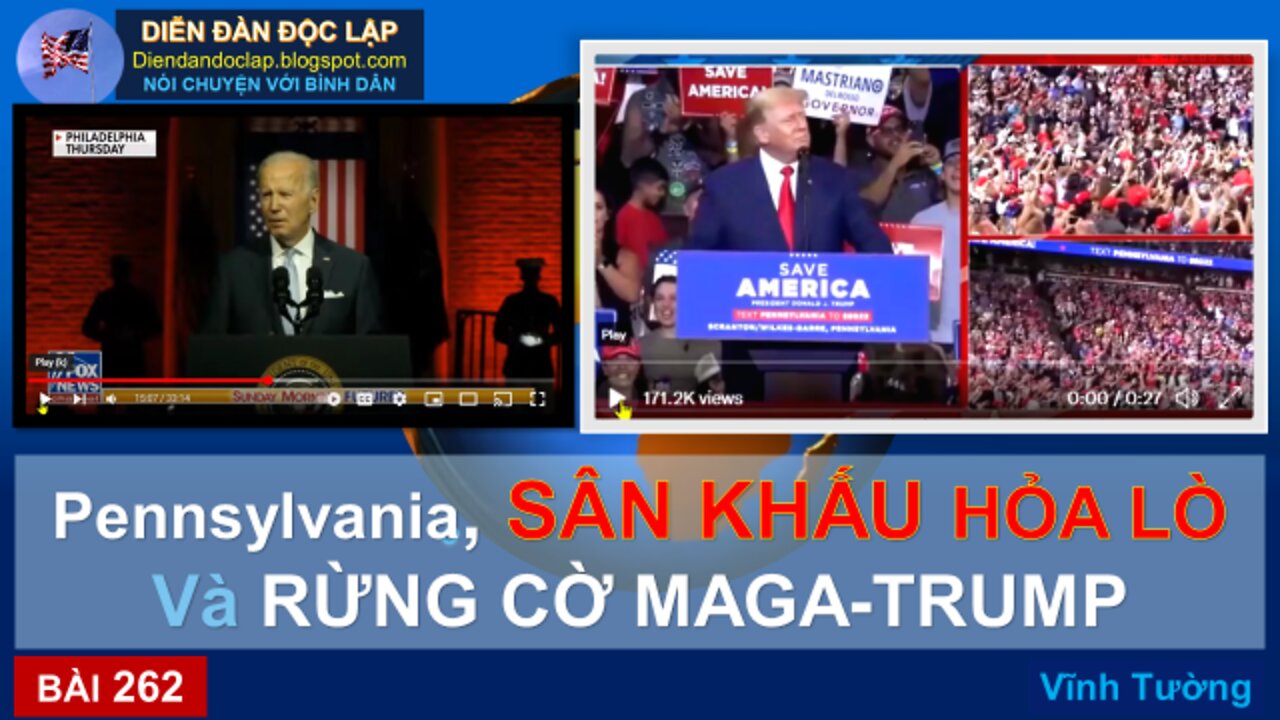 PENNSYLVANIA, SÂN KHẤU HỎA LÒ VÀ RỪNG CỜ MAGA -TRUMP