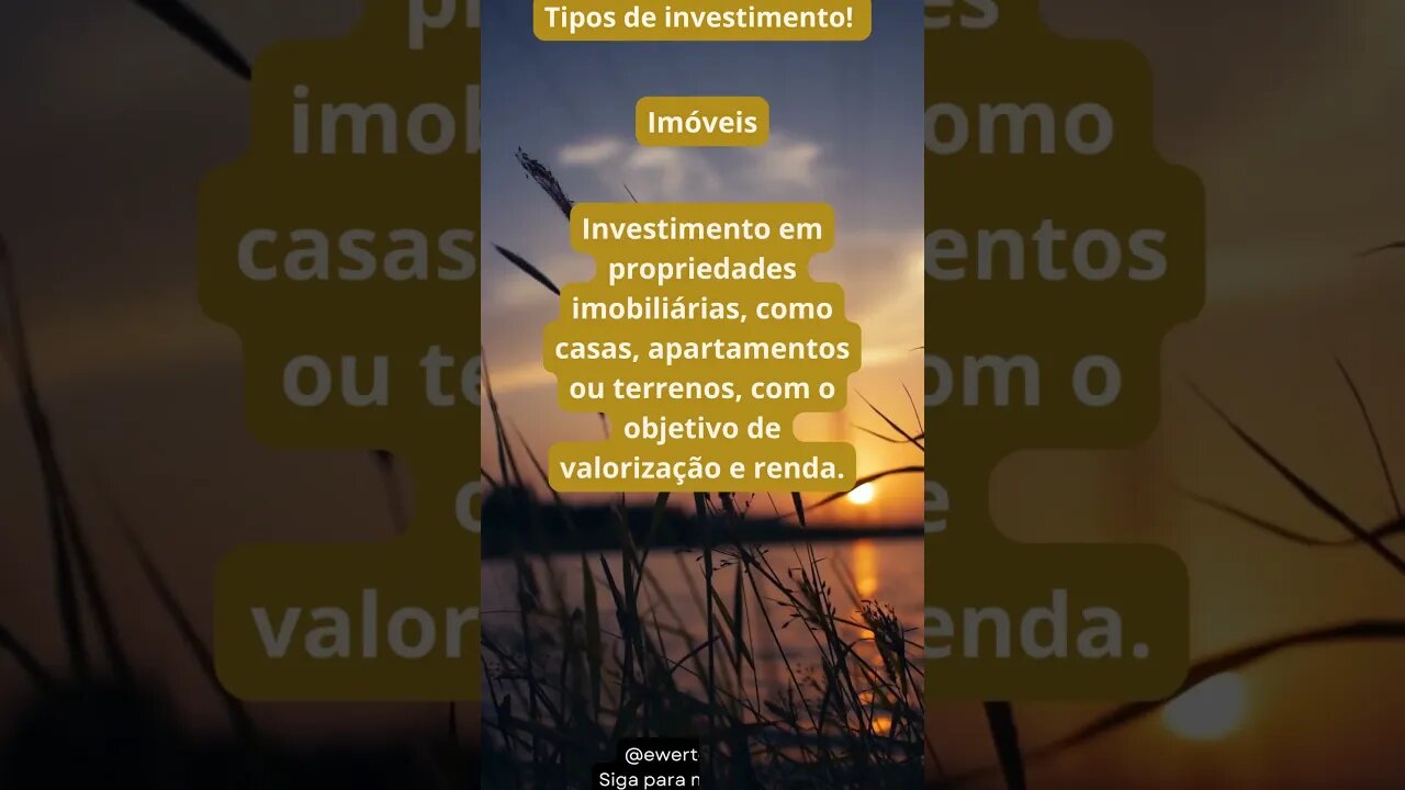 Investimentos em imóveis