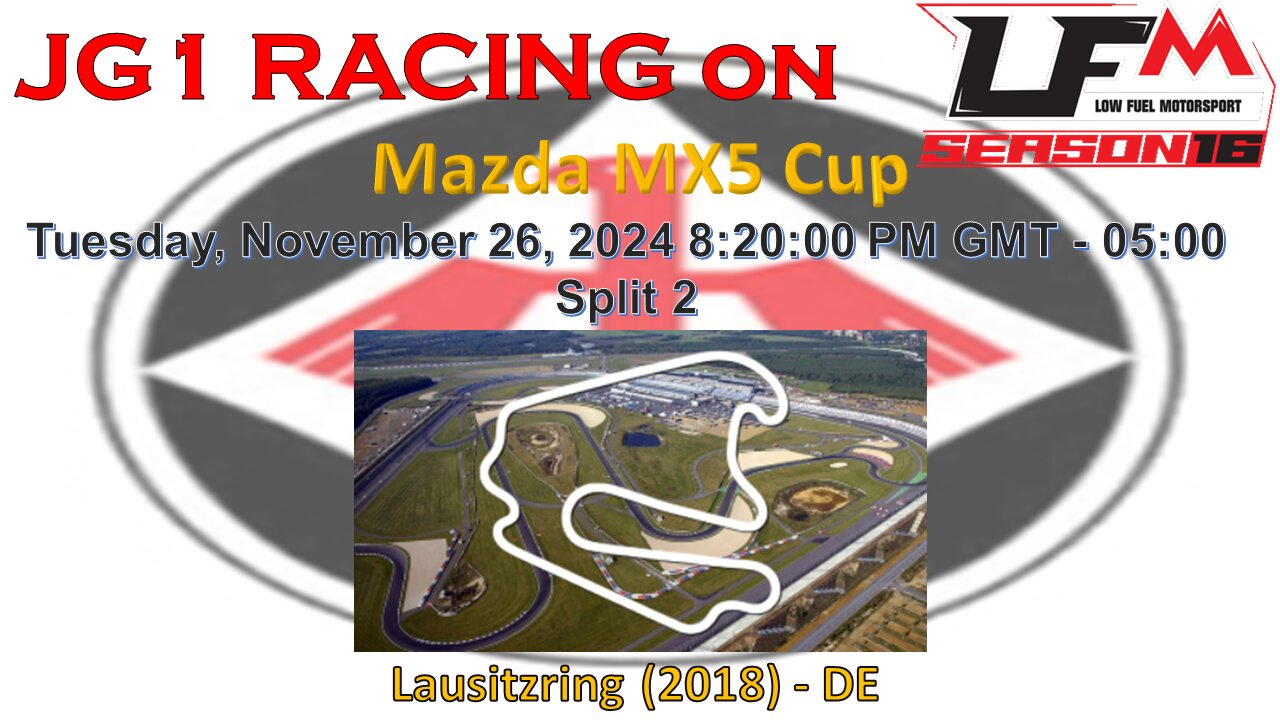 JG1 RACING on LFM - Mazda MX5 Cup - Lausitzring (2018) - DE - Split 2