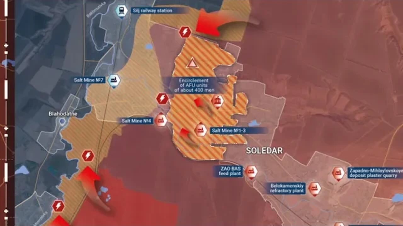 RF Forces Keep Advancing, Russian Ukraine War, Rybar Map for January 11, 2023