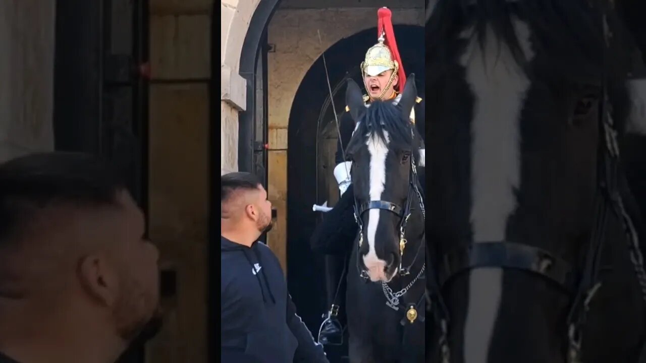 Get of the Reins Guard Shouts #horseguardsparade