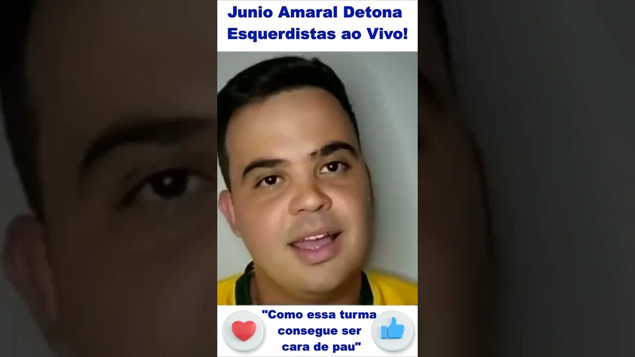 Junio Amaral Detona esquerdistas ao vivo #shorts