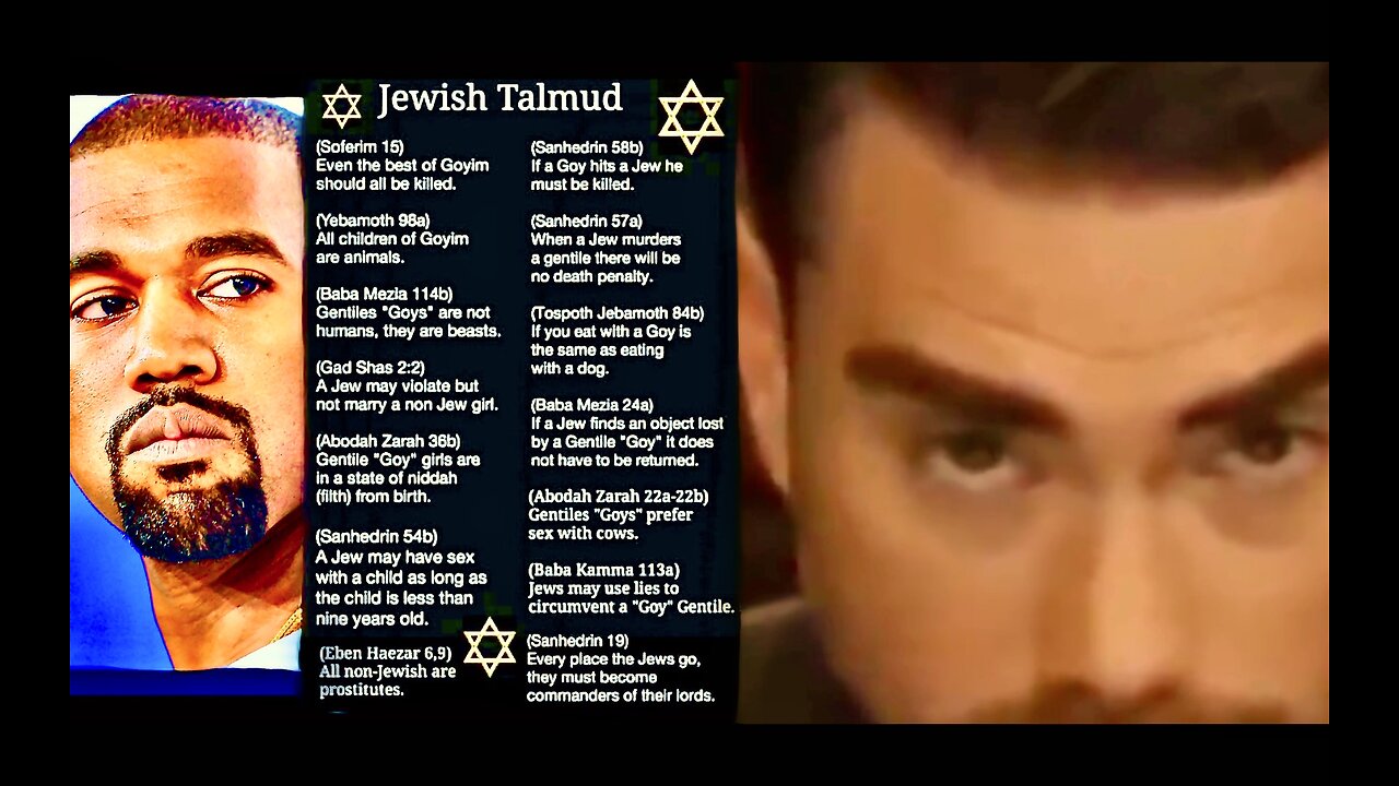 Israel 911 Ben Shapiro Expose Talmud Blacks Unveil Shrinkflation Transgender Agenda NYC Hell Hole