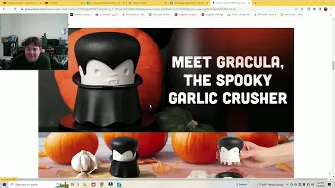 Gracula The Vampire Garlic Crusher 😎