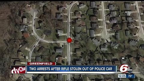 Greenfield officer's rifle stolen from patrol vehicle, 2 suspects arrested