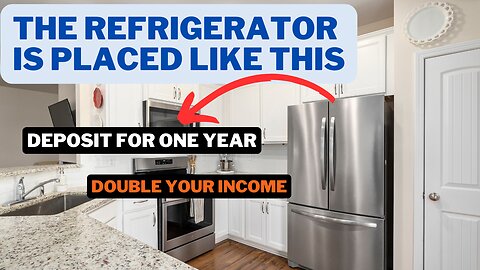 The refrigerator is placed like this|Deposit for one year|Double your income #fengshui #fengshuilife