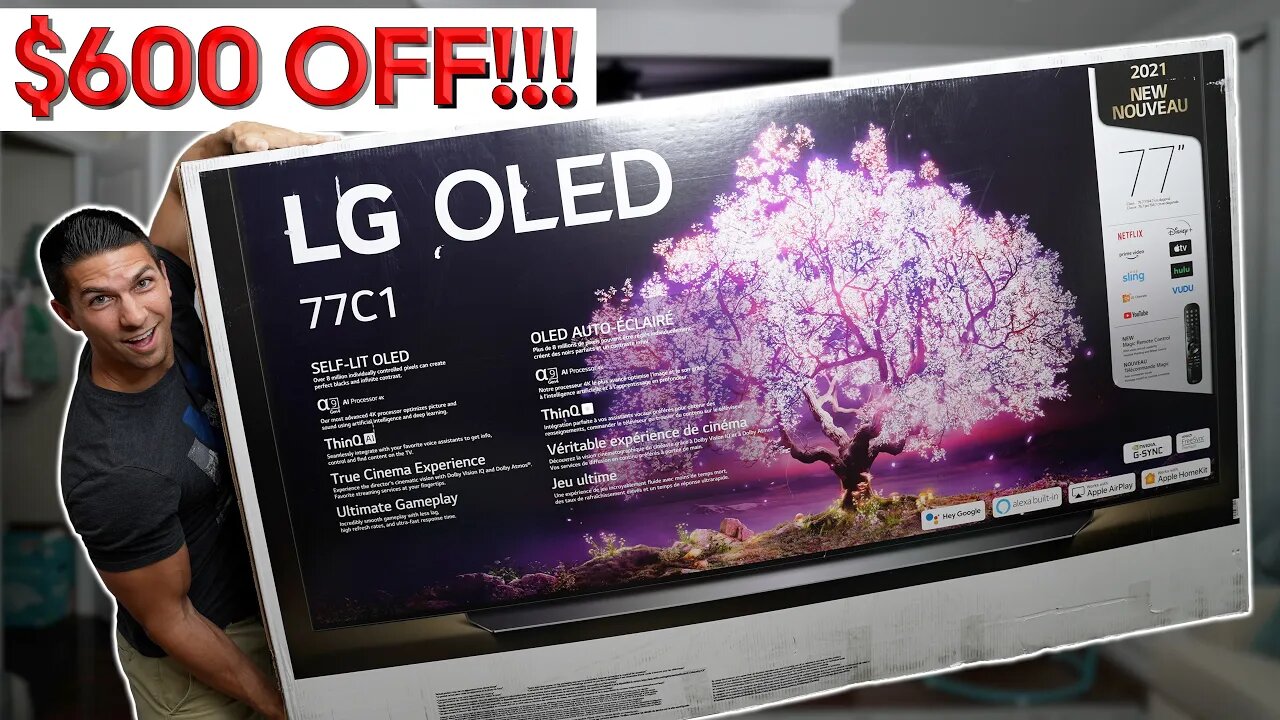 My new 77" LG C1 Series OLED 4K TV – LG C1 OLED TVs on SALE NOW!!!