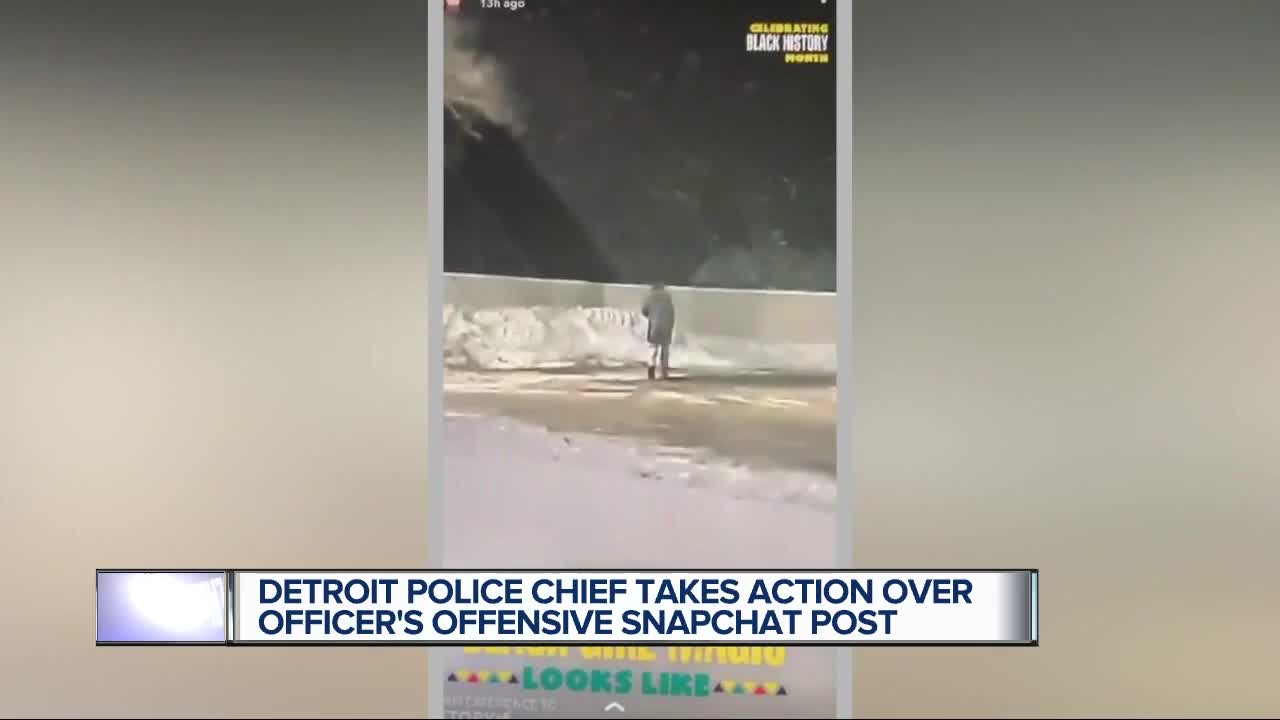 Detroit police chief takes action over officer's offensive Snapchat post