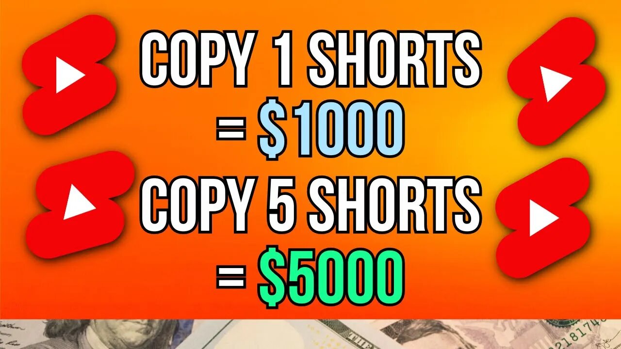 MAKE $5,000 PER MONTH Copy & Paste YouTube Shorts Goldmine (Make Money Online 2024)