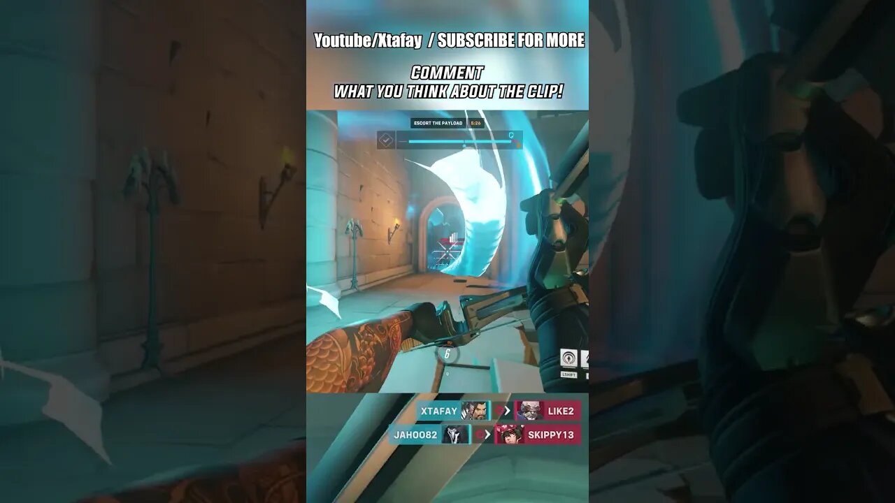 Overwatch wall-banging kills🔥SUBSCRIBE TO SUPPORT 🙏 #shorts