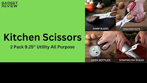 LIVINGO Kitchen Scissors, 2 Pack 9.25" Utility All Purpose