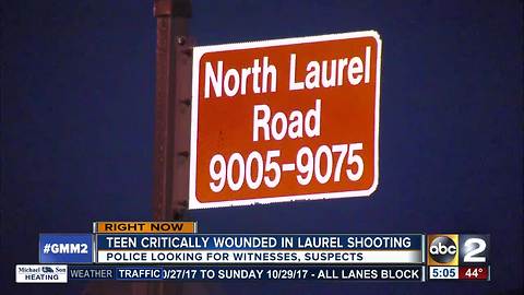 Laurel 14-year-old in critical condition after shooting