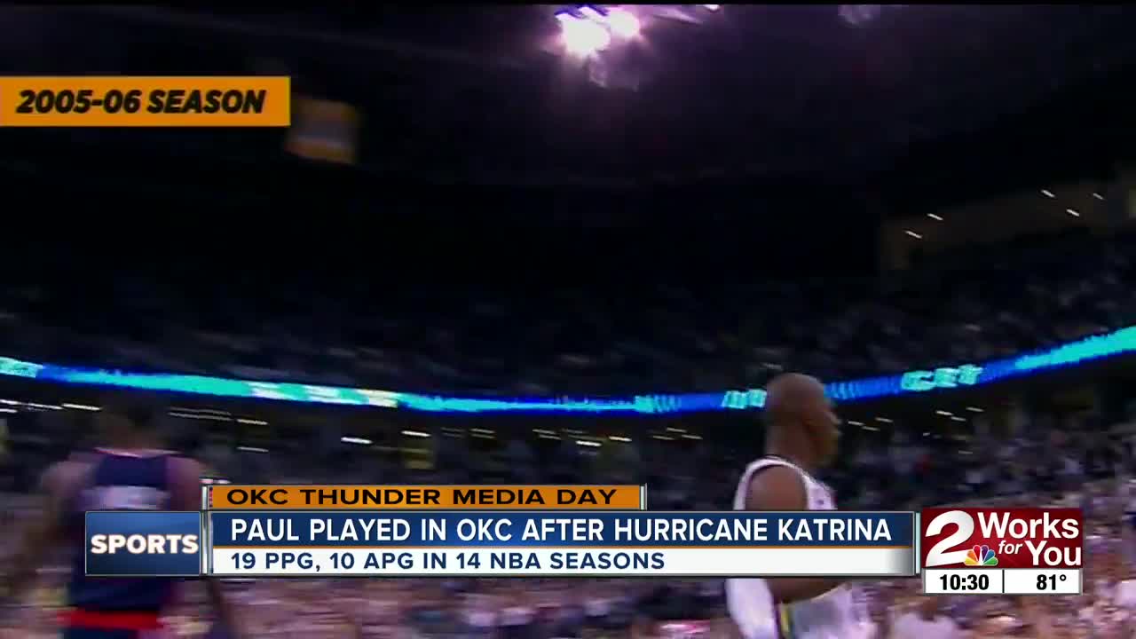 OKC Thunder Media Day: Chris Paul says he's excited to return to Oklahoma City