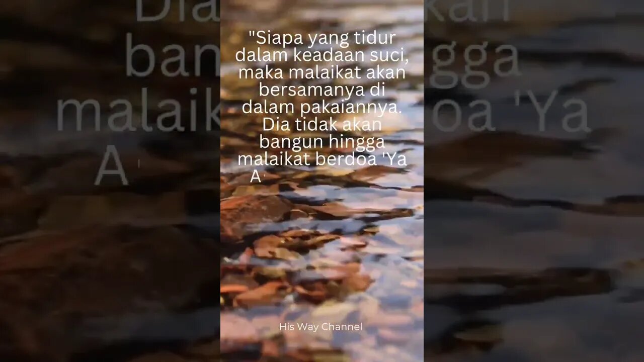 RAHASIA WUDHU SEBELUM TIDUR