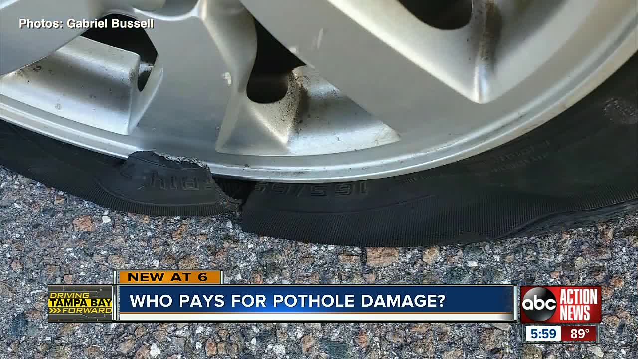 Who should pay for damages caused by potholes?