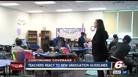 Indiana teachers concerned new requirements will keep students from graduating, not help them