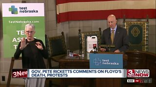 Gov. Ricketts Comments on Protests in NE