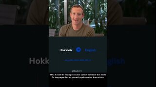 Mark Zuckerberg Meta AI released the first open-source speech-to-speech translator!