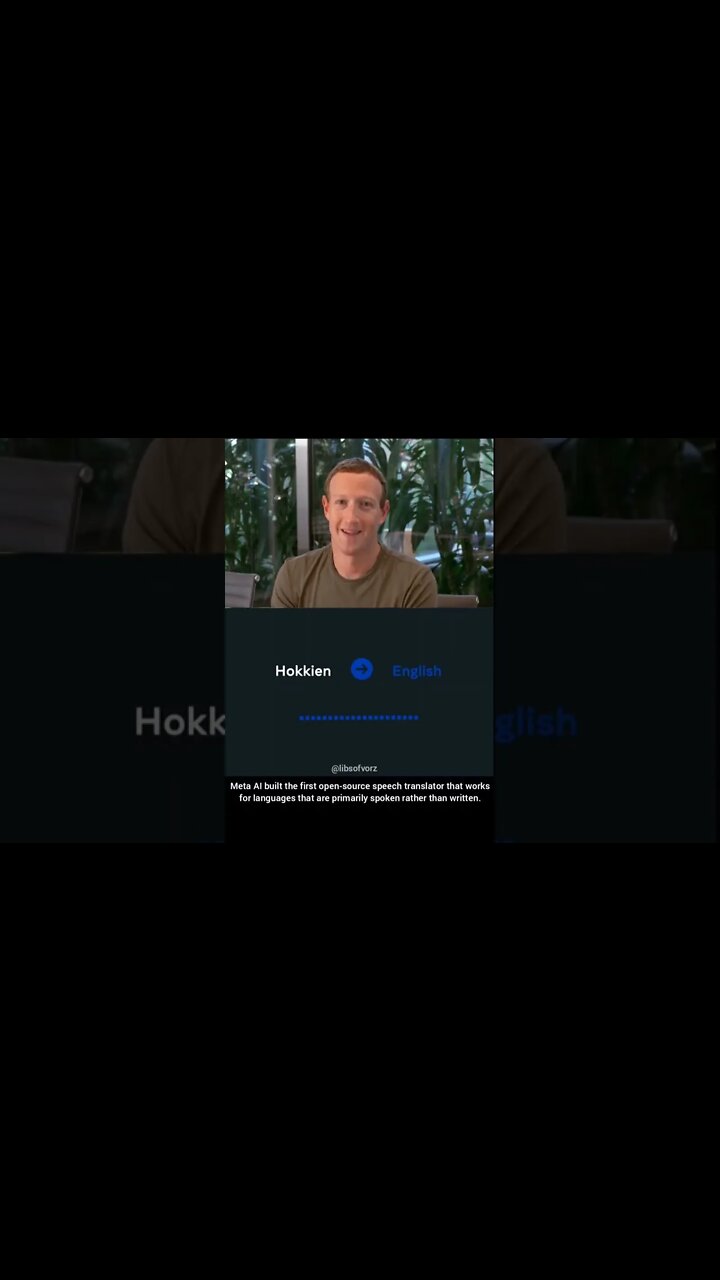 Mark Zuckerberg Meta AI released the first open-source speech-to-speech ...
