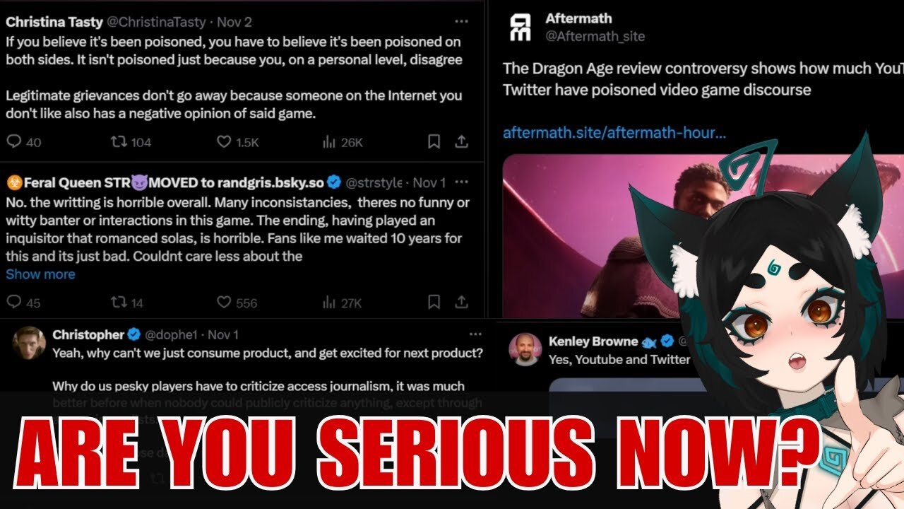 Criticizing Dragon Age Veilguard is making people have a meltdown? / Reaction