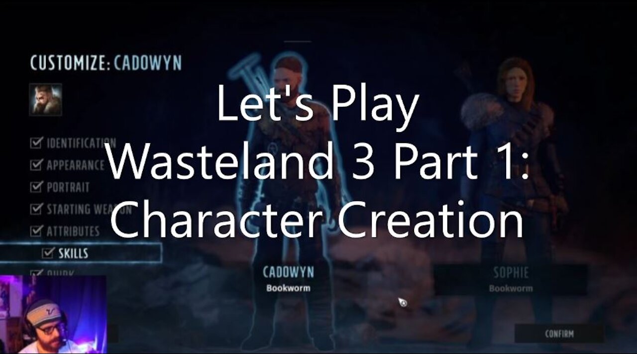 Let's Play Wasteland 3 Part 1: Character Creation