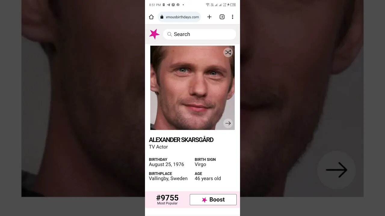 HAPPY 46 BIRTHDAY ALEXANDER SKARSGÅRD