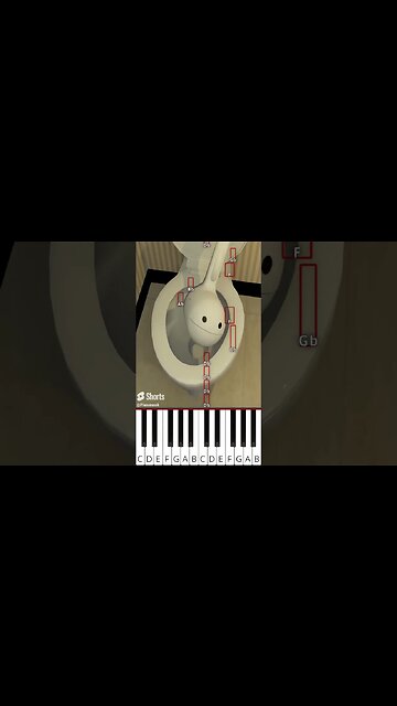 Skibidi Toilet Otamatone (@TheRealSullyG) Full Version - Octave Piano Tutorial