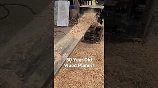 50 Year Old Wood Planer! #shorts