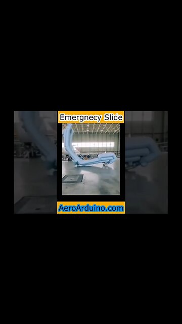 Crazy Emergency Escape Slide in Hangar #Flying #Aviation #AeroArduino